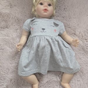Adorable Gray Doll with Dress